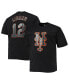 Фото #1 товара Men's Francisco Lindor Black New York Mets Big and Tall Logo T-shirt