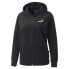 Puma Essentials+ Velour Full Zip Hoodie Womens Black Casual Outerwear 84996401