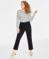 Фото #1 товара Women's Ponté-Knit Pull-On Ankle Pants, Created for Macy's