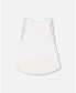 ფოტო #3 პროდუქტის Girl Bi-Material Tunic Top White - Toddler|Child