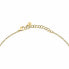 Decent Gold Plated Necklace with Trilliant Crystals SAWY01
