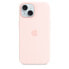 Фото #2 товара Чехол Apple iPhone 15 Sil Case MagS Light Pink
