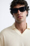 Textured polo shirt