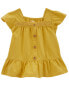 Toddler Crochet Flutter Button-Front Shirt 5T