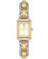 ფოტო #5 პროდუქტის Women's The Eleanor 3-in-1 Two-Tone Stainless Steel Bracelet Watch 19mm