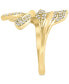 Фото #3 товара EFFY® Diamond Vine Motif Bypass Ring (5/8 ct. t.w.) in 14k Gold