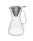 Glass Pour Over Carafe with Filter, 1200ml