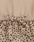 Baby Leopard Ruffle Long-Sleeve Dress 3M