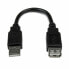 Фото #1 товара USB-кабель Startech USBEXTAA6IN USB A Чёрный