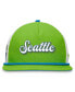 Фото #3 товара Men's Green, White Seattle Sounders FC True Classic Golf Snapback Hat
