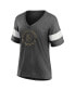 ფოტო #3 პროდუქტის Women's Heather Charcoal Vegas Golden Knights Special Edition 2.0 Ring The Alarm V-Neck T-shirt
