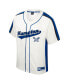 Фото #3 товара Men's Cream Distressed Hampton Pirates Ruth Button-Up Baseball Jersey