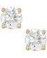 ფოტო #3 პროდუქტის Diamond Screw Back Stud Earrings (1 ct. t.w.) in 14k Gold