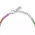 Colored steel bracelet with crystals Family LPS05ARR72