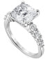 ფოტო #1 პროდუქტის Certified Lab Grown Diamond Cushion Engagement Ring (5-1/2 ct. t.w.) in 14k Gold