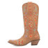 Фото #3 товара Dingo Beetle Juice Floral Embroidered Snip Toe Cowboy Womens Brown Casual Boots