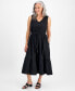 Petite Cotton Sleeveless Midi Dress, Created for Macy's