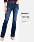 Фото #11 товара Women's Whiskered Faded-Front Bootcut Denim Jeans