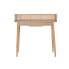 Desk DKD Home Decor Natural Rattan Paolownia wood (100 x 45 x 92 cm)
