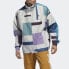 Фото #3 товара Куртка мужская adidas originals 三листник Спортивно-шахматный ветровик с высоким воротником модель ED5511 белого цвета