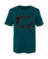 ფოტო #2 პროდუქტის Little Boys and Girls Green Philadelphia Eagles Liquid Camo Logo T-shirt