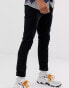 Topman stretch skinny jeans in black