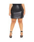 Фото #1 товара Plus Size Lanie Faux Leather Skirt