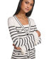 Women's Button-Front Long-Sleeve Cardigan