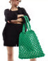 Фото #1 товара Accessorize knitted tote bag in green