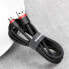 Wytrzymały elastyczny kabel przewód USB microUSB QC3.0 2.4A 1M czarno-czerwony
