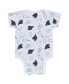 Фото #3 товара Комплект для малышей WEAR by Erin Andrews Каролина Пэнтерс серый, черный, белый, трехштучный - боди и штаны.