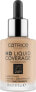 Foundation Liquid HD Coverage Waterproof 032 Nude Beige, 30 ml - фото #3