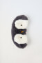 Faux fur penguin eye mask