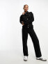 Фото #1 товара Miss Selfridge denim boiler suit in black wash