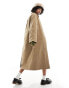 Фото #6 товара Only cord detail trench coat in camel