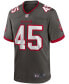 Фото #3 товара Men's Devin White Pewter Tampa Bay Buccaneers Game Jersey