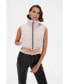 Фото #3 товара Women's Reversible Sleeveless Jacket, Nappa Black