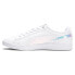 Puma Vikky V3 Irisistable Metallic Lace Up Womens White Sneakers Casual Shoes 3