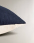 Linen and cotton cushion cover