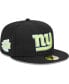 Фото #1 товара Men's Black New York Giants Multi 59FIFTY Fitted Hat
