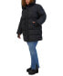 ფოტო #3 პროდუქტის Plus Size Hooded Drawstring-Waist Puffer Coat, Created for Macy's