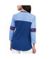ფოტო #2 პროდუქტის Women's Blue New York Rangers Play The Game 3/4-Sleeve T-shirt