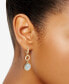 ფოტო #2 პროდუქტის Milky Aquamarine Circle Drop Earrings (8 ct. t.w.) in 14k Gold