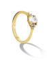 Charming gold-plated ring with JRVO zircons