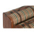 Фото #4 товара Набор сундуков Home ESPRIT Коричневый Разноцветный Деревянный Полотно Колониальный 60 x 24 x 37,5 cm (2 штук)