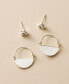 ფოტო #2 პროდუქტის Diya Stud and Hoop Earrings, Set of 2