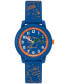 Kid's Blue Printed Silicone Strap Watch 33mm