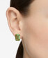 ფოტო #4 პროდუქტის Gold-Tone Millenia Green Stone Stud Earrings