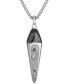 ფოტო #1 პროდუქტის Men's Damascus Sword Pendant Necklace in Sterling Silver-Plate, 24" + 2" extender