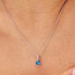 Фото #2 товара Silver pendant with blue zircon Fancy Freedom Blue FFB15